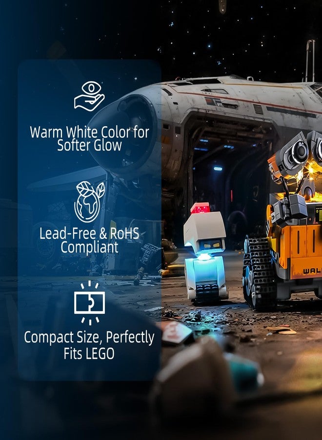 YEABRICKS LED Light for Lego-43279 Disney Wall-E and EVE Building Blocks Model (Building Set NOT Included) - Image 3